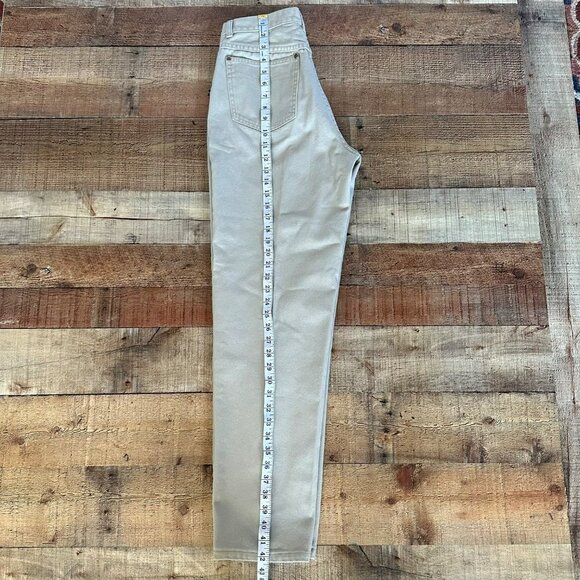 Posted Women's Relaxed Fit Tan Denim Jeans -11 - Picture 9 of 10
